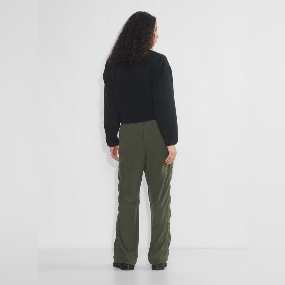 Aritzia Size S Golden MoveTech Brisk Pants Track Lined Dark Olive Green - Picture 4 of 16